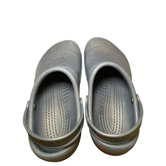 Crocs Men 9 Women 11 Bistro Work Clog Navy Blue Restaurant Non Slip Clog Shoe - Picture 8 of 11